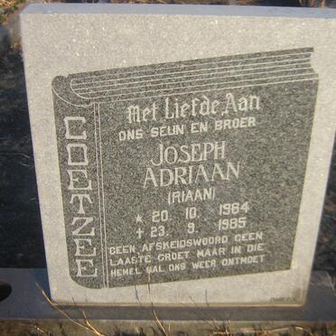 COETZEE Joseph Adriaan 1964-1985