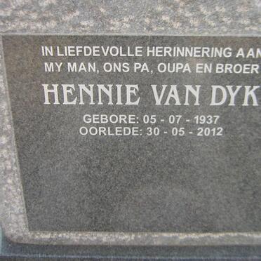 DYK Hennie, van 1937-2012
