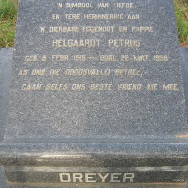 DREYER Helgaardt Petrus 1916-1958