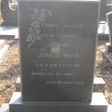 DASSONVILLE Johan Du Bruyn 1909-1969