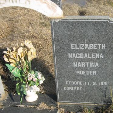 DENNER Willem Jacobus 1928-2005 &amp; Elizabeth Magdalena Martina 1931-