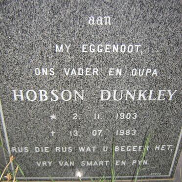 DUNKLEY Hobson 1903-1983