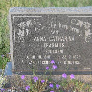 ERASMUS Anna Catharina nee BOOLSEN 1918-1972