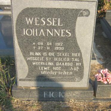 FICK Wessel Johannes 1912-1990