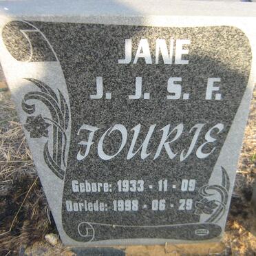 FOURIE J.J.S.F. 1933-1998