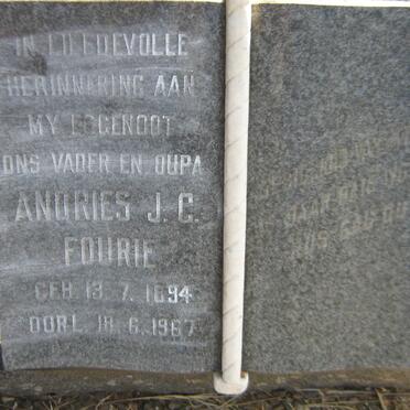 FOURIE Andries J.C. 1894-1967