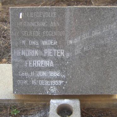 FERREIRA Hendrik Pieter 1882-1959