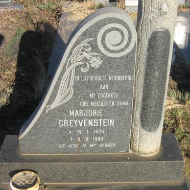 GREYVENSTEIN Marjorie 1928-1980
