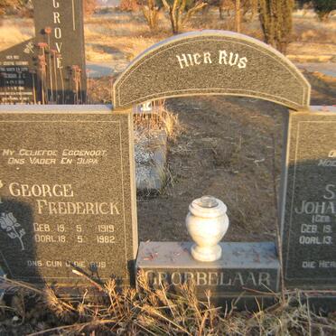 GROBBELAAR George Frederick 1919-1982 &amp; Judith Susara Johanna TALJAARD 1927-1998