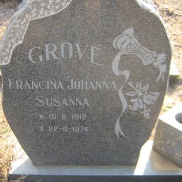 GROVE Sarel Arnoldus Cilliers 1918-1983 &amp; Francina Johanna Susanna 1912-1974