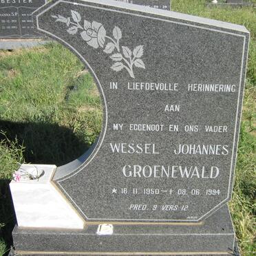 GROENEWALD Wessel Johannes 1950-1994