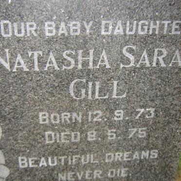 GILL Natasha Sara 1973-1975