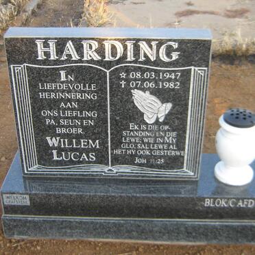 HARDING Willem Lucas 1947-1982
