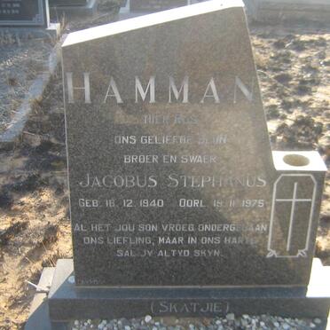 HAMMAN Jacobus Stephanus 1940-1975