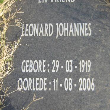 HAASBROEK Leonard Johannes 1919-2006