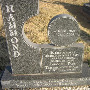 HAMMOND Johannes Paul 1968-2008