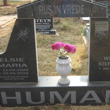 HUMAN Willem Stephanus 1925- &amp; Elsie Maria 1929-2010