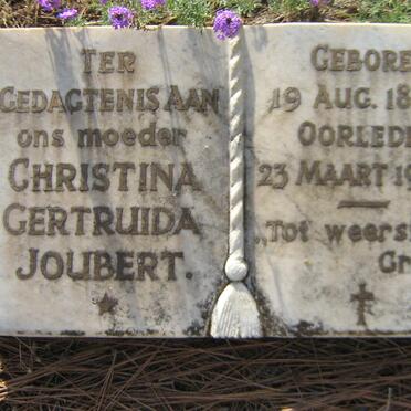 JOUBERT Christina Gertruida 1884-1966