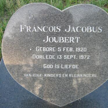 JOUBERT Francois Jacobus 1920-1972