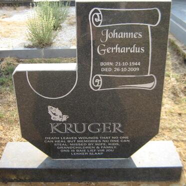 KRUGER Johannes Gerhardus 1944-2009