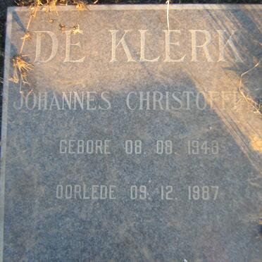 KLERK Johannes Christoffel, de 1948-1987