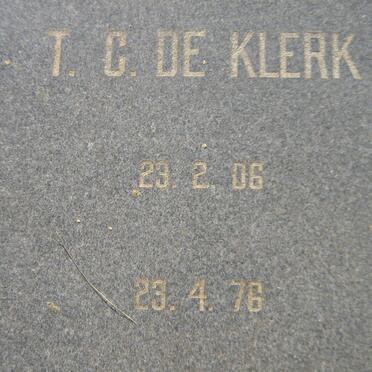 KLERK T.C., de 1906-1976