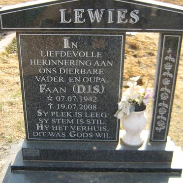 LEWIES D.J.S. 1942-2008