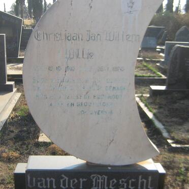 MESCHT Christiaan Jan Willem, van der 1910-1976