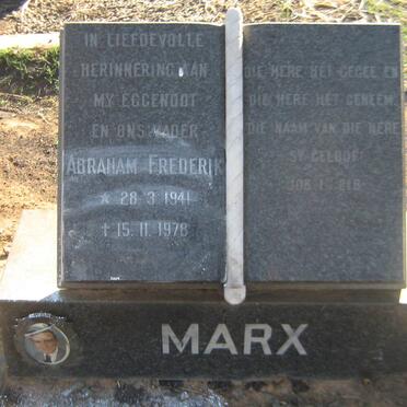 MARX Abraham Frederik 1941-1978