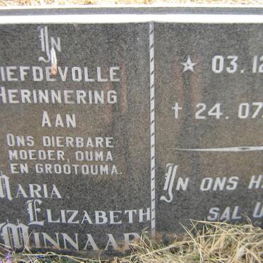 MINNAAR Maria Elizabeth 1918-1994