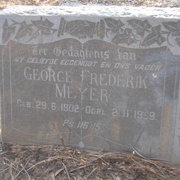 MEYER George Frederik 1902-1959