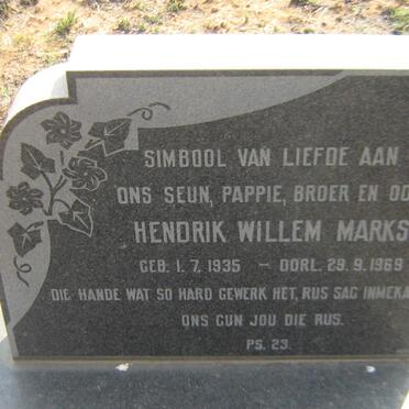 MARKS Hendrik Willem 1935-1969