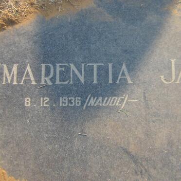 MERWE Frederick Petrus, van der 1927-1987 &amp; Emmarentia Jacoba NAUDE 1936-