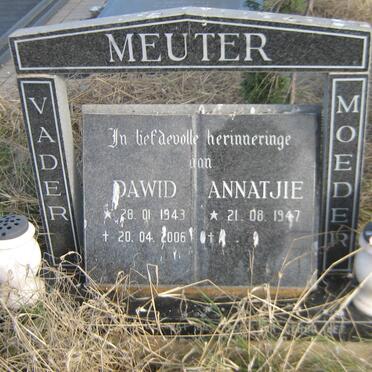 MEUTER Dawid 1943-2006 &amp; Annatjie 1947-