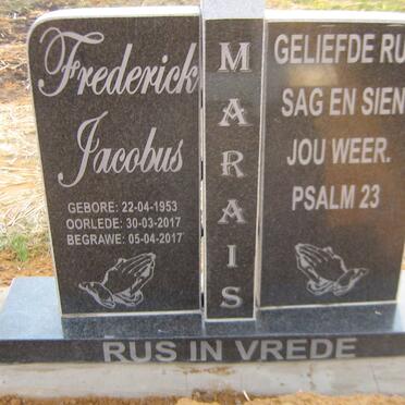 MARAIS Frederick Jacobus 1953-2017
