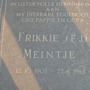 MEINTJES F.J. 1907-1983