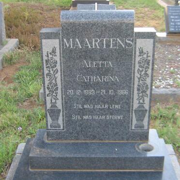 MAARTENS Aletta Catharina 1883-1966