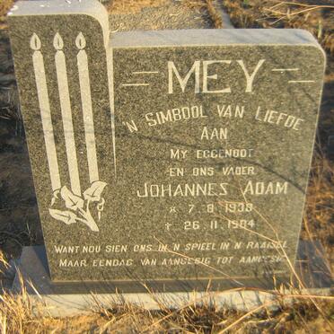 MEY Johannes Adam 1938-1984