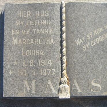 MAAS Margaretha Louisa 1914-1977