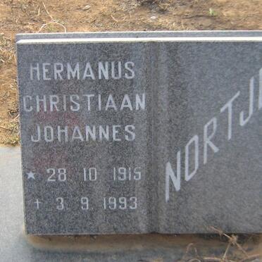 NORTJE Hermanus Christiaan Johannes 1915-1993