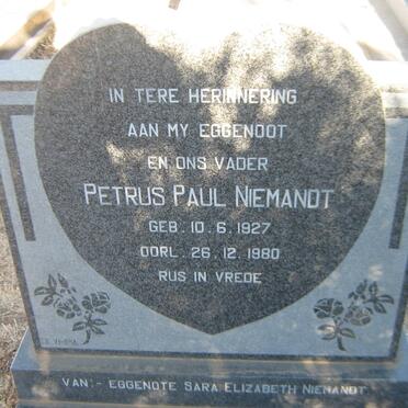 NIEMANDT Petrus Paul 1927-1980