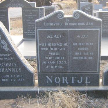 NORTJE Jacobus Johannes 1916-1964 &amp; Anna Catharina KRUGER 1915-1996