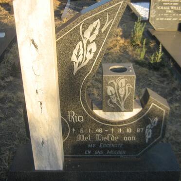 NORTJE Ria 1946-1987