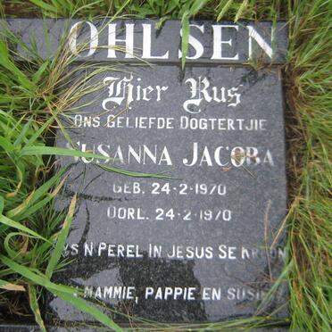 OHLSEN Susanna Jacoba 1970-1970