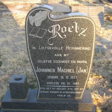 ROETZ Johannes Machiel 1937-1987