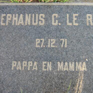 ROUX Stephanus C., le -1971