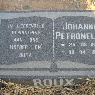 ROUX Johanna Petronella 1919-1999