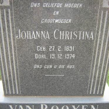 ROOYEN Johanna Christina, van 1891-1974