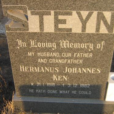 STEYN Hermanus Johannes 1918-1982