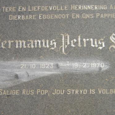 SMIT Hermanus Petrus 1923-1970